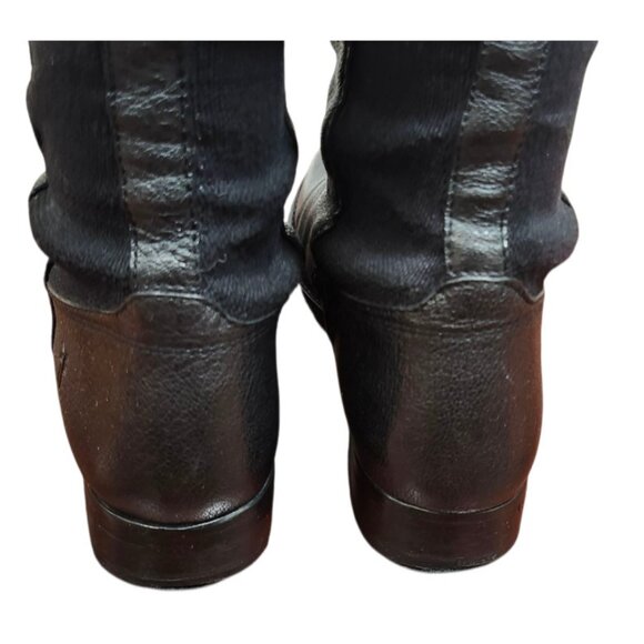 Frye Molly Gore Tall Boots Black Leather Riding Equestrian Style Sz 8B - Picture 9 of 14